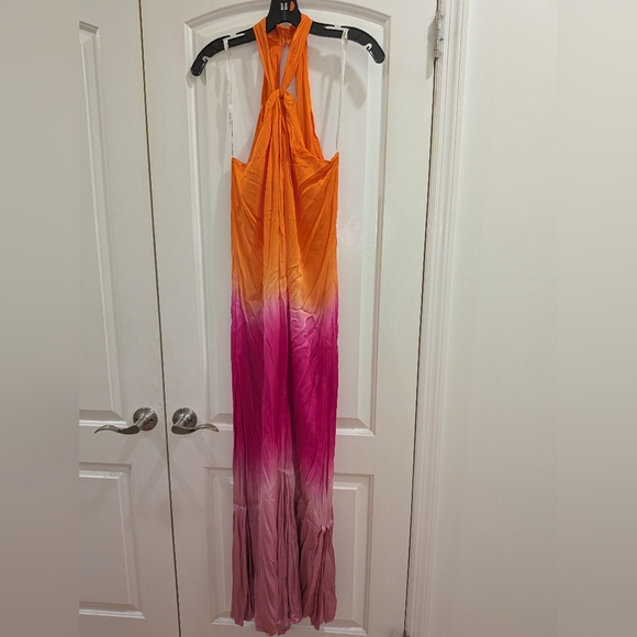 B7. NWOT YOUNG, FABULOUS & BROKE GAIA DRESS IN FLAMRNCO OMBRE - Picture 5 of 7